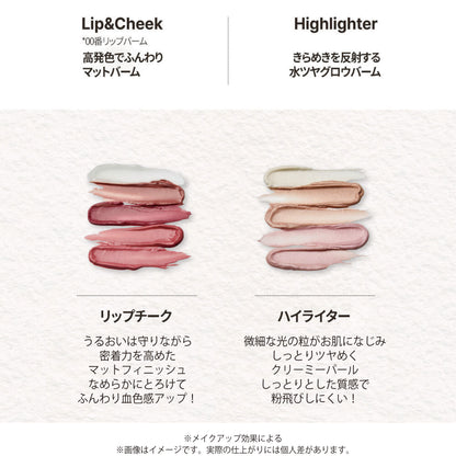 フィットユアスキン リップチークヒドゥンライター 02 サテンローズ 5g