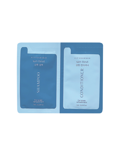 フィットユアスキン サントゥッシャンプー＆コンディショナーサシェ　各7ml